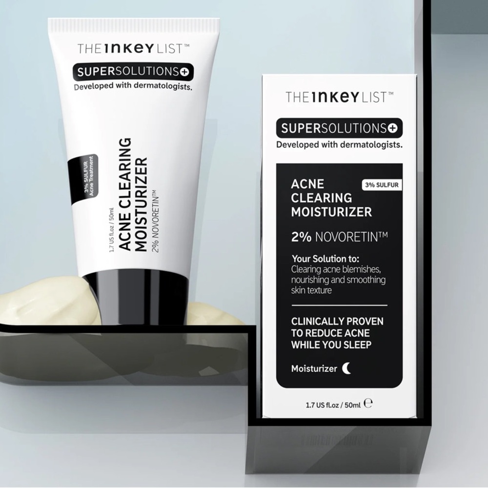 The Inkey List Acne Clearing Moisturizer helps clear, prevent & moisturize